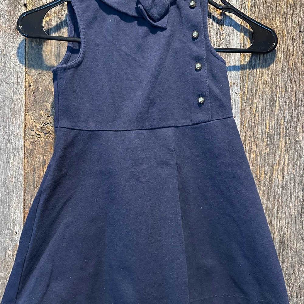 Janie and Jack Dark Blue Sleeveless Dress